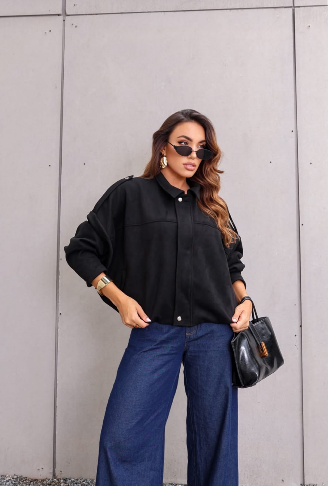 Jaqueta Suede Black Premium